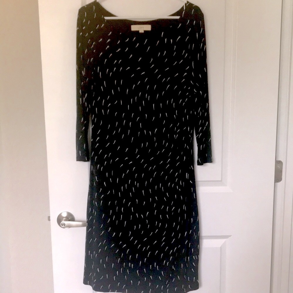 Black/white Loft dress